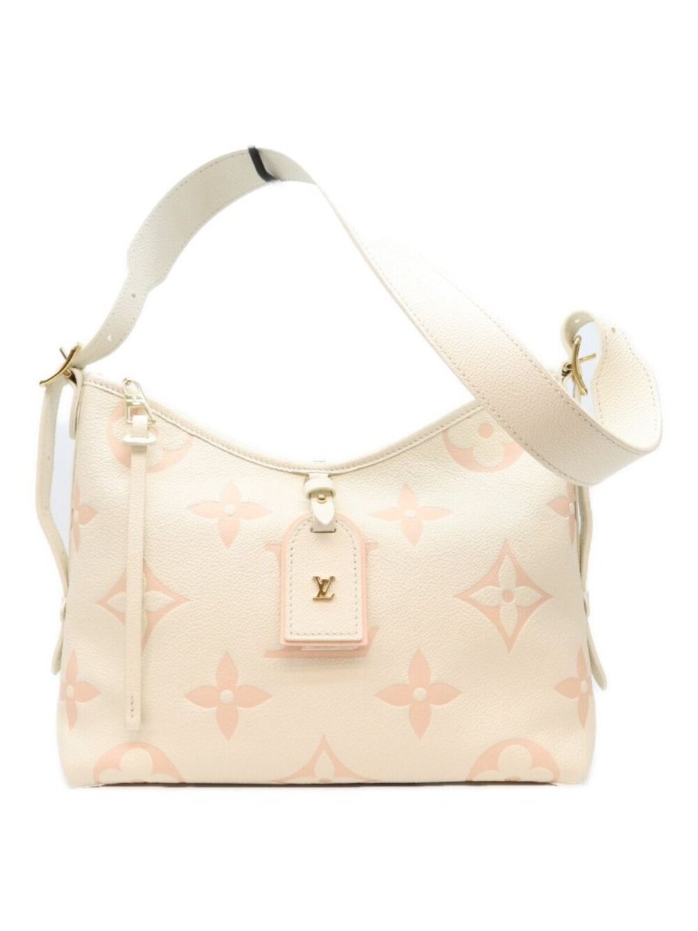 Louis Vuitton Empreinte Latte White Shamalow Pink Carryall Zip NMPM Shoulder Bag